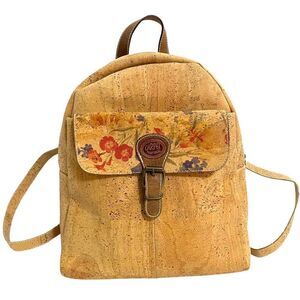 Carpel Eco friendly Vegan Floral‎ Cork Backpack Sustainable Hippie Boho